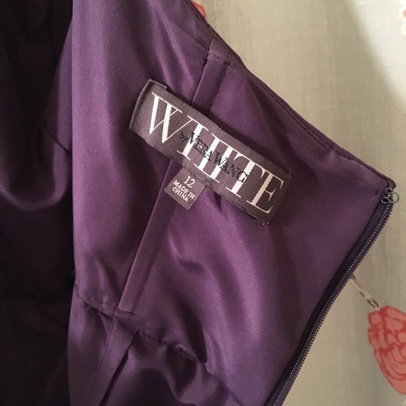 Vera Wang Long Chiffon Halter Bridesmaid Dress - Picture 6 of 6